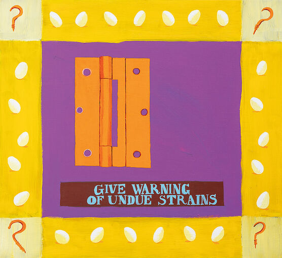 Lubaina Himid: Metal Handkerchief - Hinge/Hook