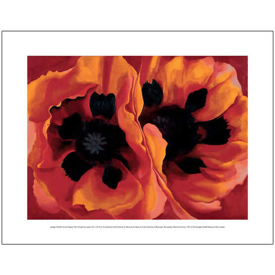 Georgia O'Keeffe Oriental Poppies (mini prints)