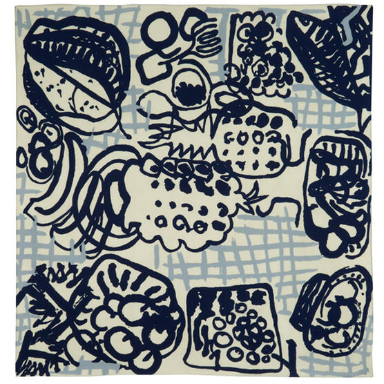 Patrick Heron silk scarf - blue