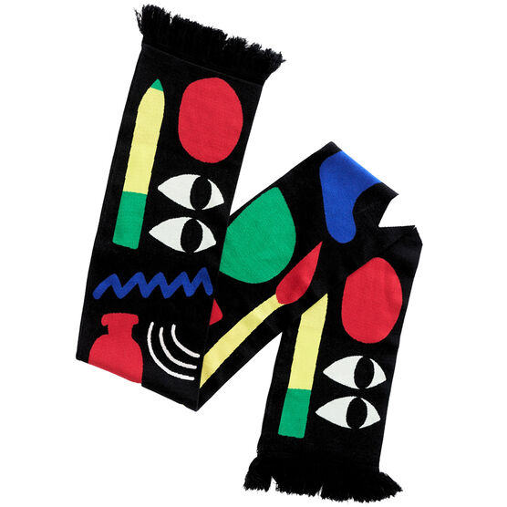 Lazy Oaf Art Block scarf