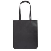 Recycled leather and pink Tate banner tote bag