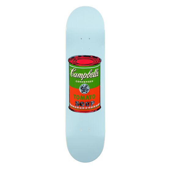 Warhol: Campbell's Soup Can skateboard - pale blue