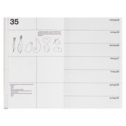 White 2020 planner