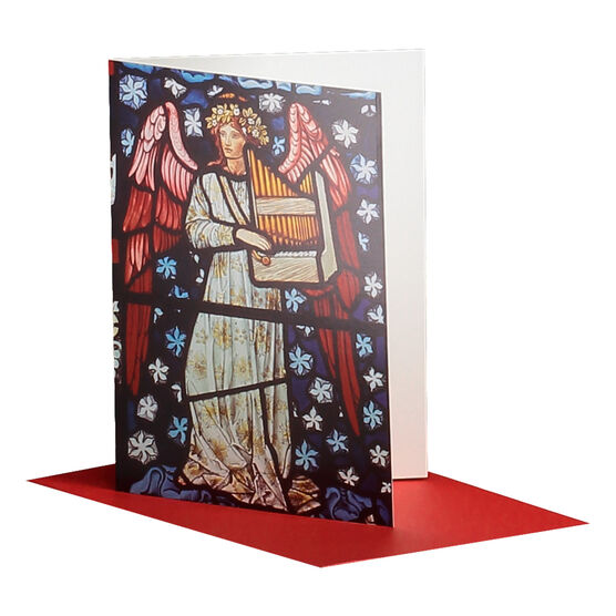 Edward Burne-Jones: Angel Playing Portable Organ Christmas card (pack of 10)