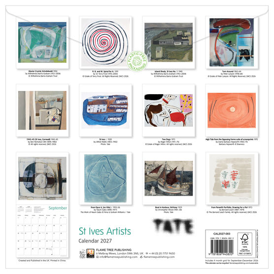 Tate: St Ives Artists Calendar 2027&nbsp;