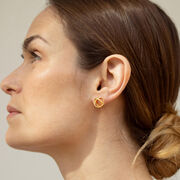 Small sculptural embolic earrings