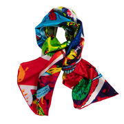 Chila Burman No More Ms Nice Person silk scarf