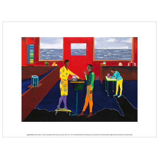 Lubaina Himid Three Architects exhibition art print