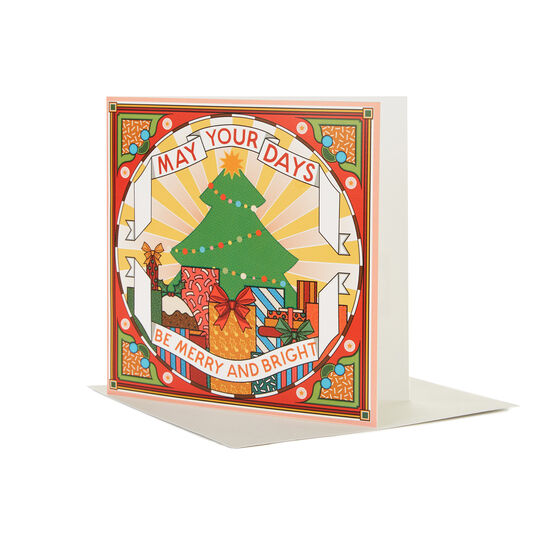 Rebecca Strickson: Be Merry Christmas card (pack of 6)