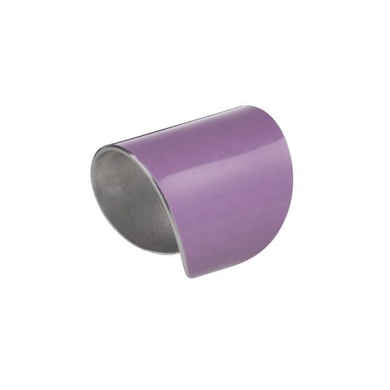 Purple textured cuff ring
