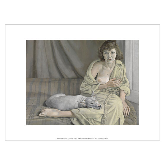 Lucian Freud Girl with a White Dog exhibition art print