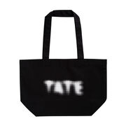 The 90s: Art & Fashion large black tote bag