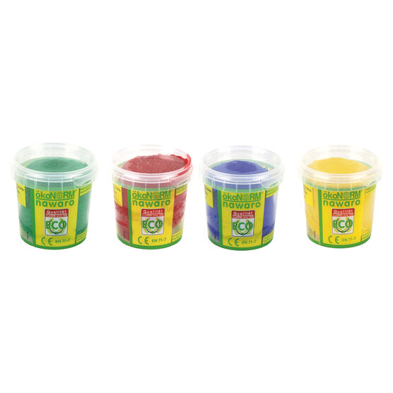 Set of 4 modelling play dough pots