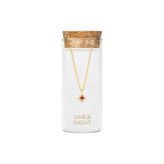 Star mulberry gold necklace