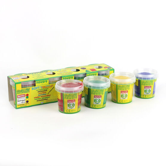 Set of 4 modelling play dough pots