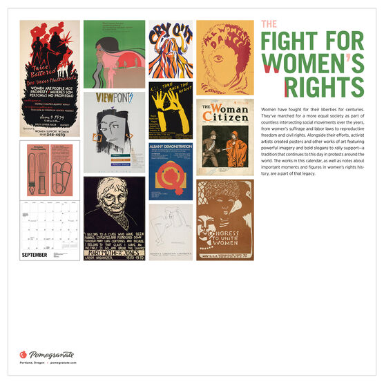 The Fight for Women's Rights 2026 wall calendar