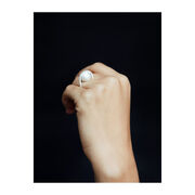 Bauhaus Ball 3D printed silver ring