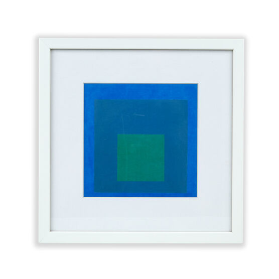 Albers Homage to the Square : Beaming (framed print)