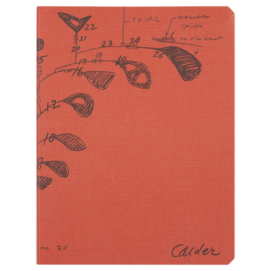 Calder red A5 notebook