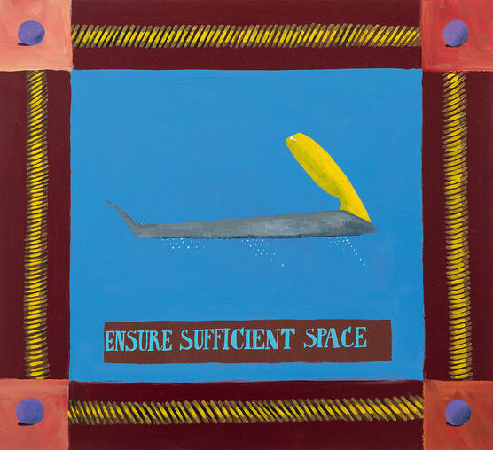 Lubaina Himid: Metal Handkerchief - Plane/Rope