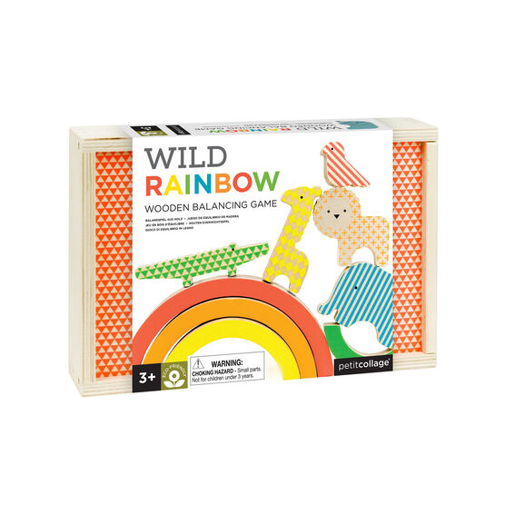 Wild Rainbow wooden animal balancing game