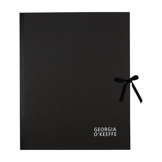 Georgia O'Keeffe Horse Skull on Blue (Folio)