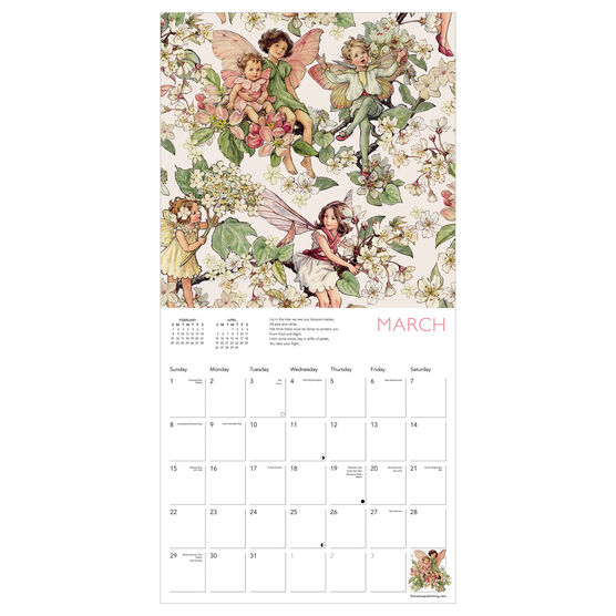 Flower Fairies 2026 wall calendar
