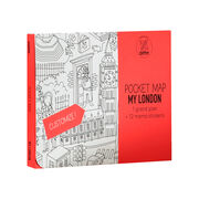 My London colouring pocket map