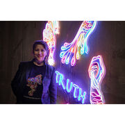 Chila Kumari Singh Burman Shine Light neon light