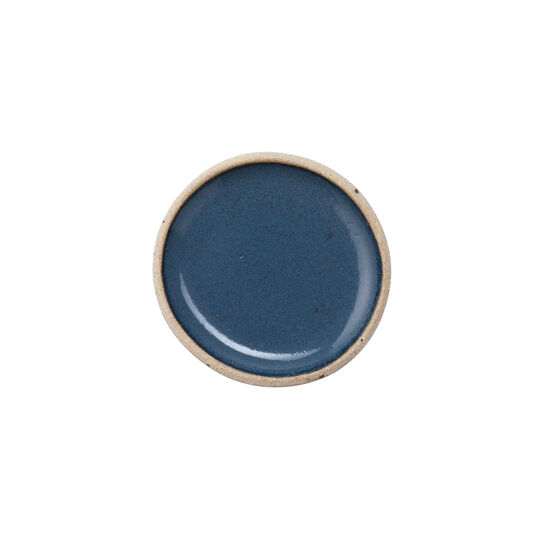 Blue ceramic salt bowl