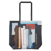 Piper Abstract I leather strap tote bag