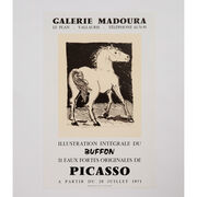 Picasso Illustration Intégrale du Buffon 1972 rare vintage poster