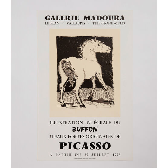 Picasso Illustration Intégrale du Buffon 1972 rare vintage poster