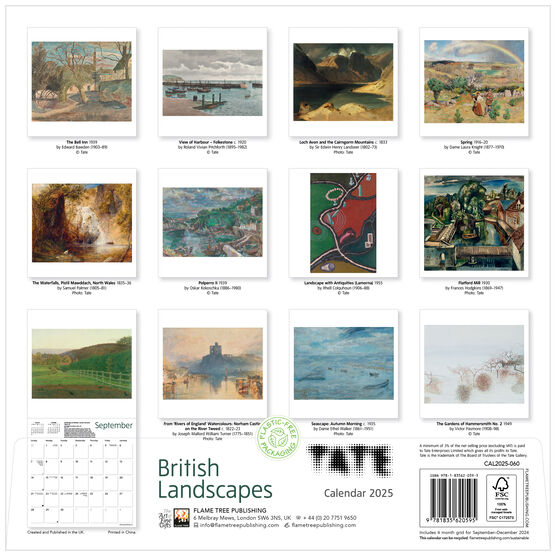 Tate British Landscapes Calendar 2025 