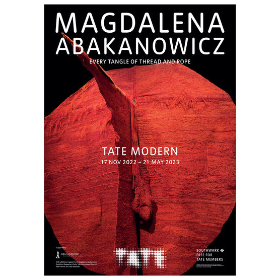 Magdalena Abakanowicz exhibition poster