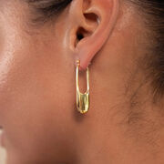 Minimalist gold hoop earrings