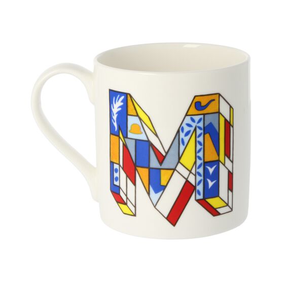 Alphabet of art mug - M