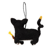 Mildred the Gallery Cat felt decoration