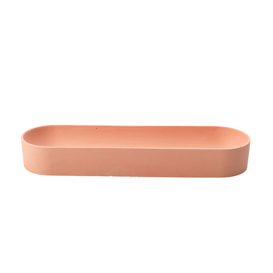 Pink concrete dish