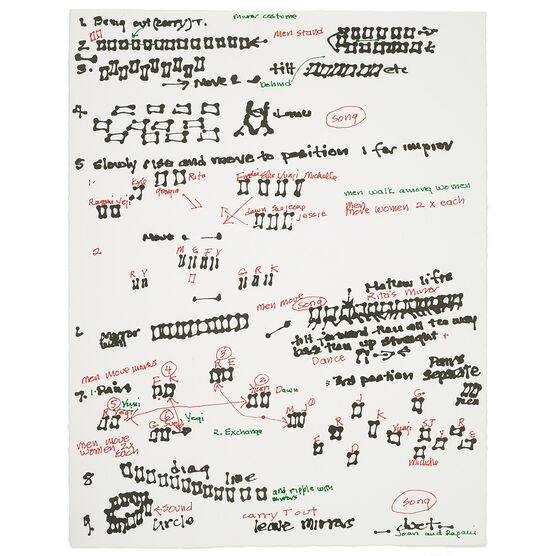Joan Jonas, Score, Document of 2012 reconstruction of Mirror Piece I (1969), 2018