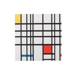 Piet Mondrian Composition with Yellow, Blue and Red greetings card