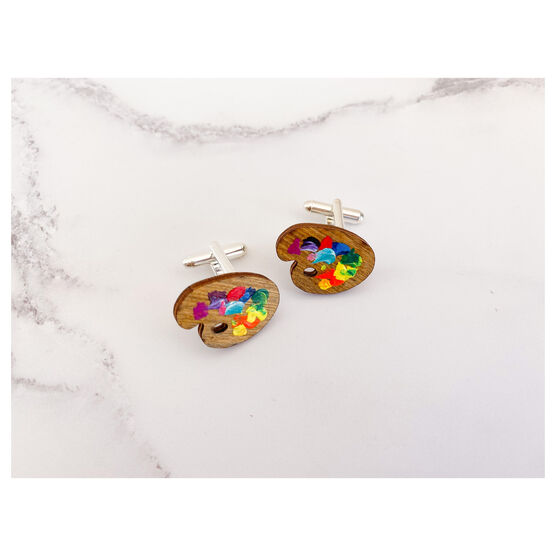 Paint palette cufflinks