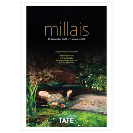 Millais 2007-08 vintage exhibition poster
