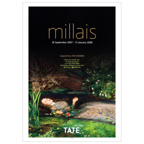 Millais 2007-08 vintage exhibition poster