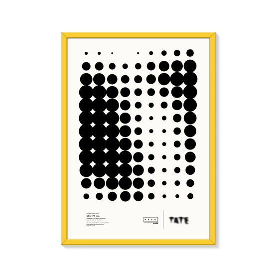 Yellow 70 x 50 cm poster frame