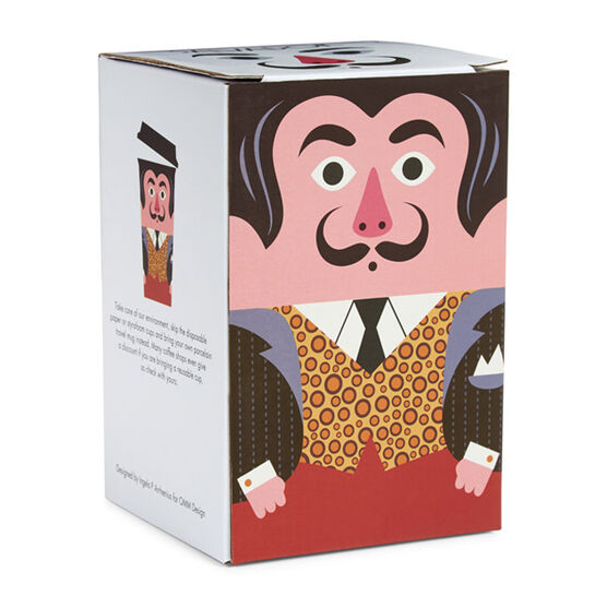 Salvador Dali ceramic travel mug