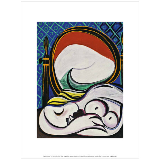 Pablo Picasso:The Mirror exhibition print