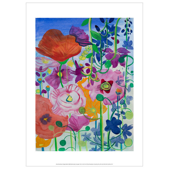 Aliza Nisenbaum Poppy Blooms exhibition poster