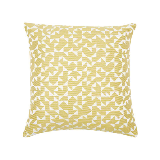 Anni Albers yellow Intaglio cushion cover