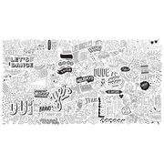 Giant Street Art colouring poster